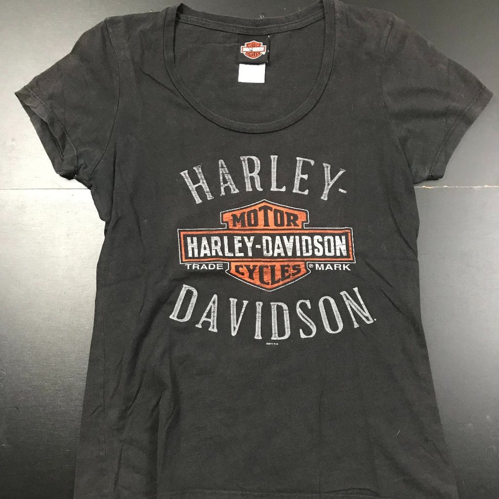HARLEY DAVIDSON SOLID BLACK BASIC T-SHIRT